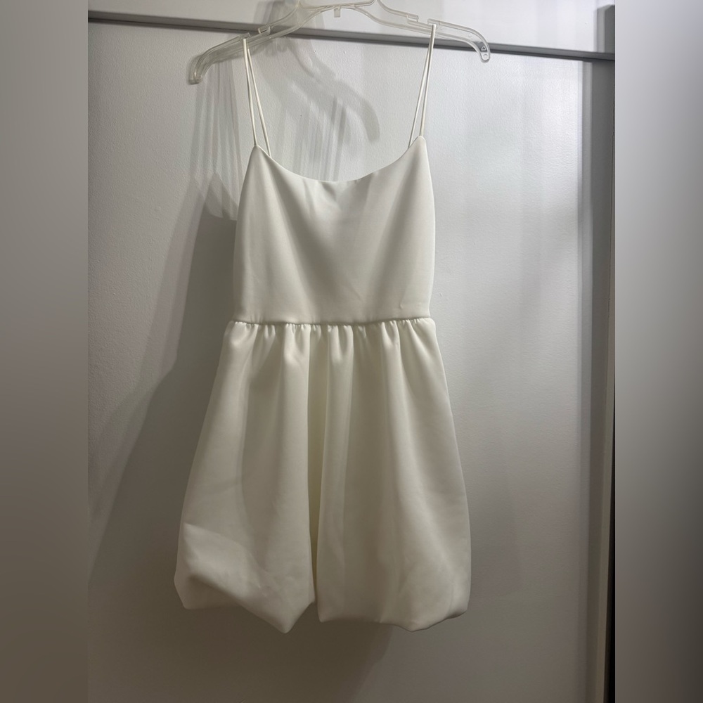 White bubble dress